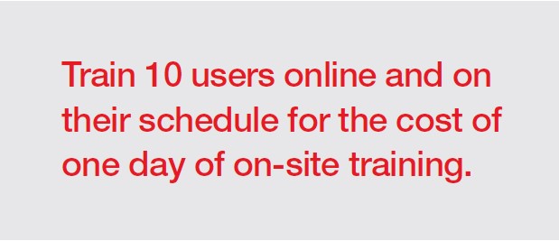 Onsite training message.